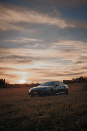 S5 under the sunset in Pleasantville Curve, Newmarket