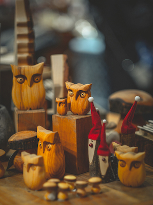 Some Woodcraft at Chrismas Market store